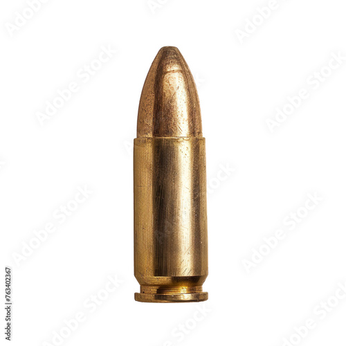 old bullet isolated on a transparent background 