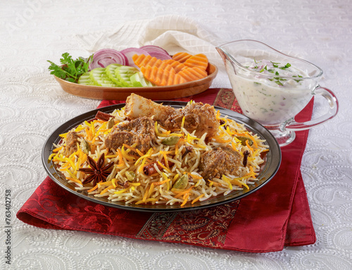 Mutton Biryani. Mutton biryani is the epitome of Indian & Pakistani cuisine, with layers of beautifully spiced mutton and tender grains of rice.