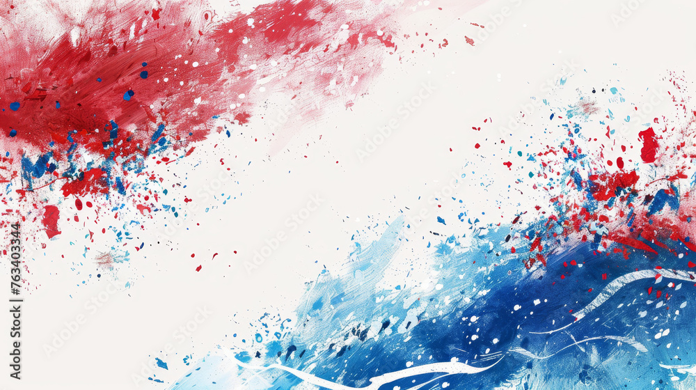 Red White & Blue patriotic themed background illustration