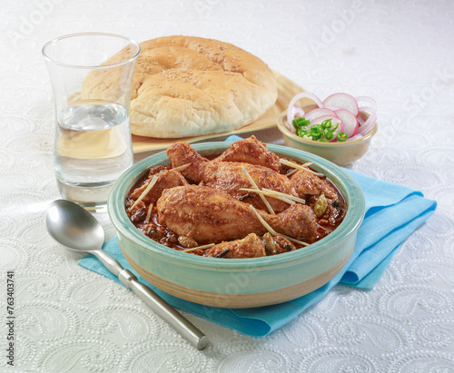 Chicken Korma or Chicken Qorma, is a delicious thick chicken stew prepared with indian spices, herbs and yogurt.