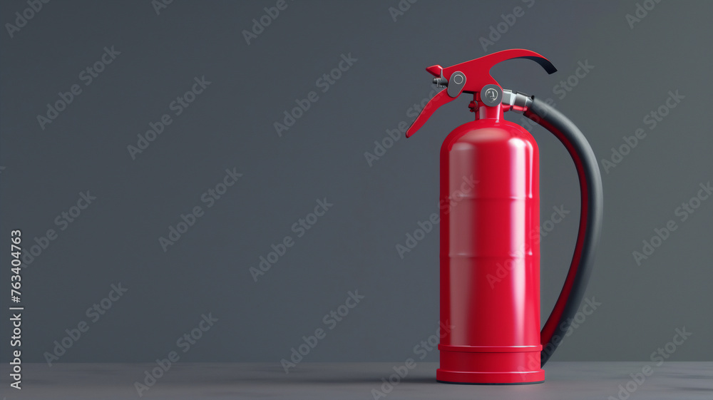 Obraz premium Red Fire extinguisher studio shot .