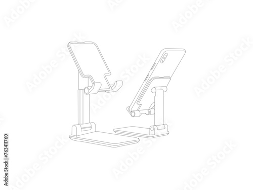 Folding Cell Phone Stand Portable Adjustable Desktop Phone, Mobile phone stands and holders offer users a versatile solution for keeping their devices easily accessible and stable in any environment.