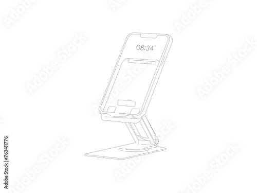 Folding Cell Phone Stand Portable Adjustable Desktop Phone, Mobile phone stands and holders offer users a versatile solution for keeping their devices easily accessible and stable in any environment.