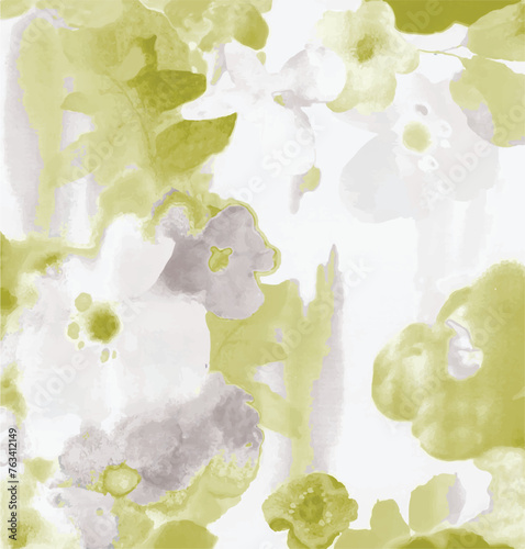 Watercolor seamless pattern. vector watercolor effect , abstract floral background texture