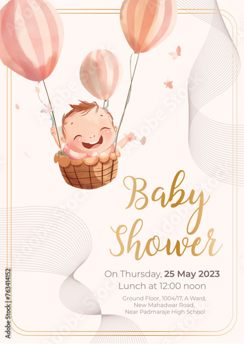 Baby Shower Invitation Design photo