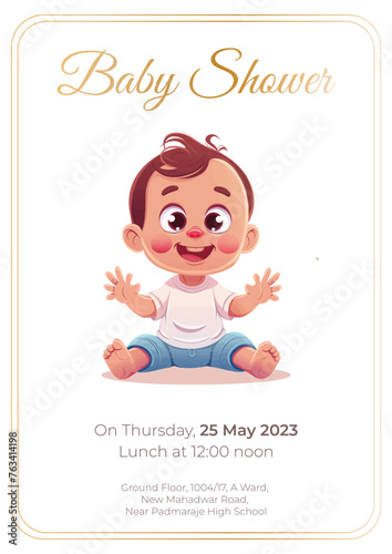 Baby Shower Invitation Design photo