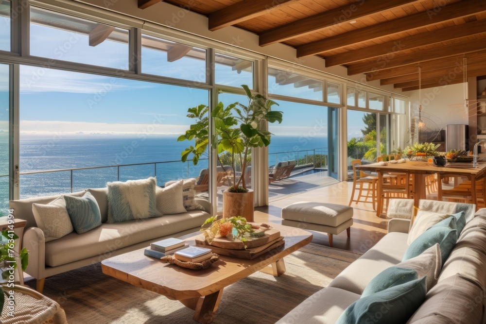 Unwind in style at this inviting beach house retreat with panoramic ocean views