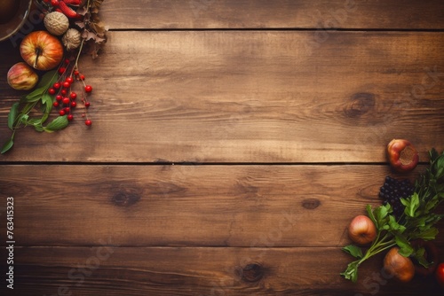 Vintage wooden background copy space for your holiday recipe.