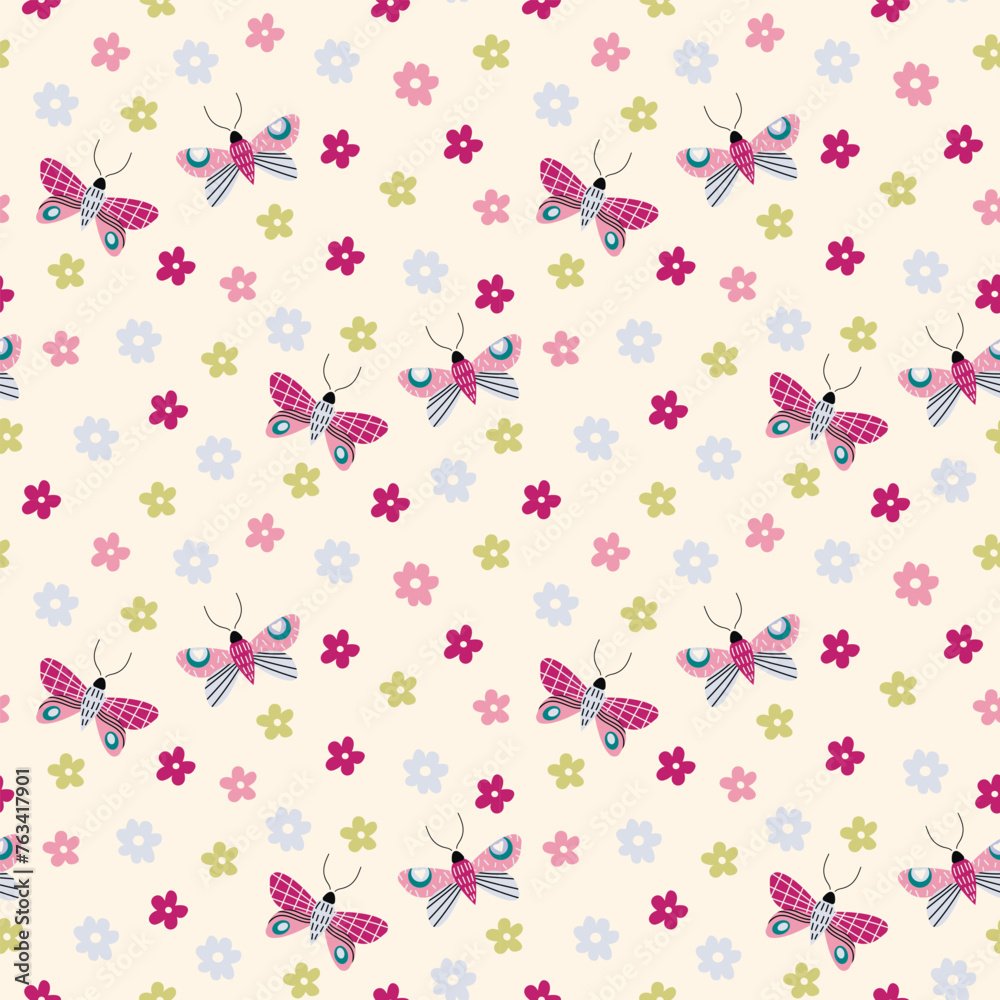 Pattern with butterflies. Great for wallpaper, backgrounds, packaging, fabric, scrapbook Pattern with butterflies. Great for wallpaper, backgrounds, packaging, fabric, scrapbook