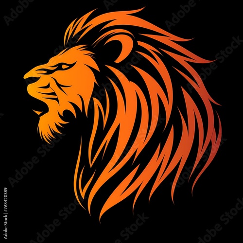 A refined vector portrayal of a lion  symbolizing strength and independence in a modern logo.