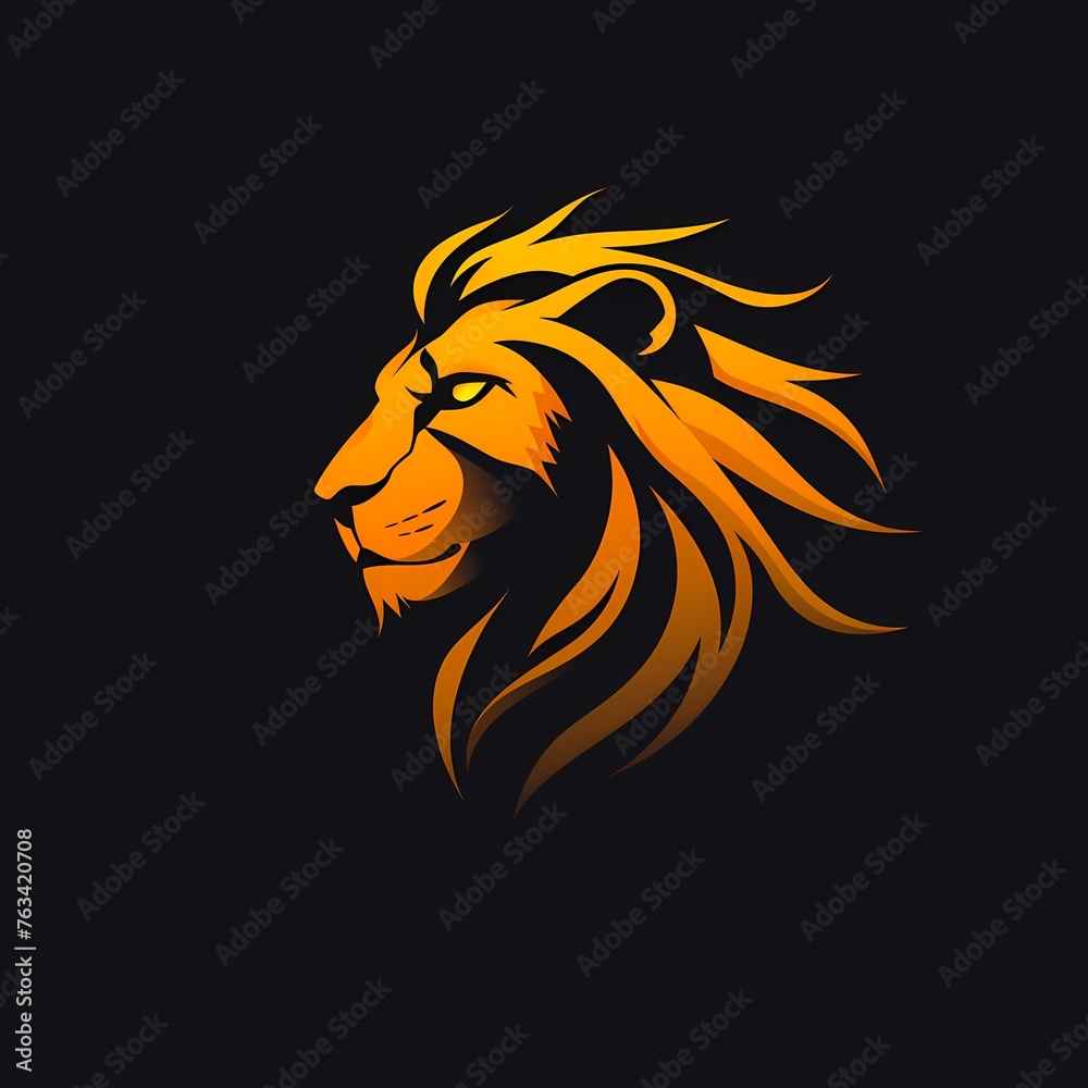 A refined vector portrayal of a lion, symbolizing strength and independence in a modern logo.