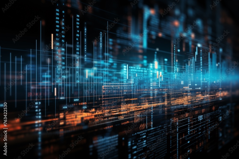 stock market abstract background of coding software stock market abstract background of coding software