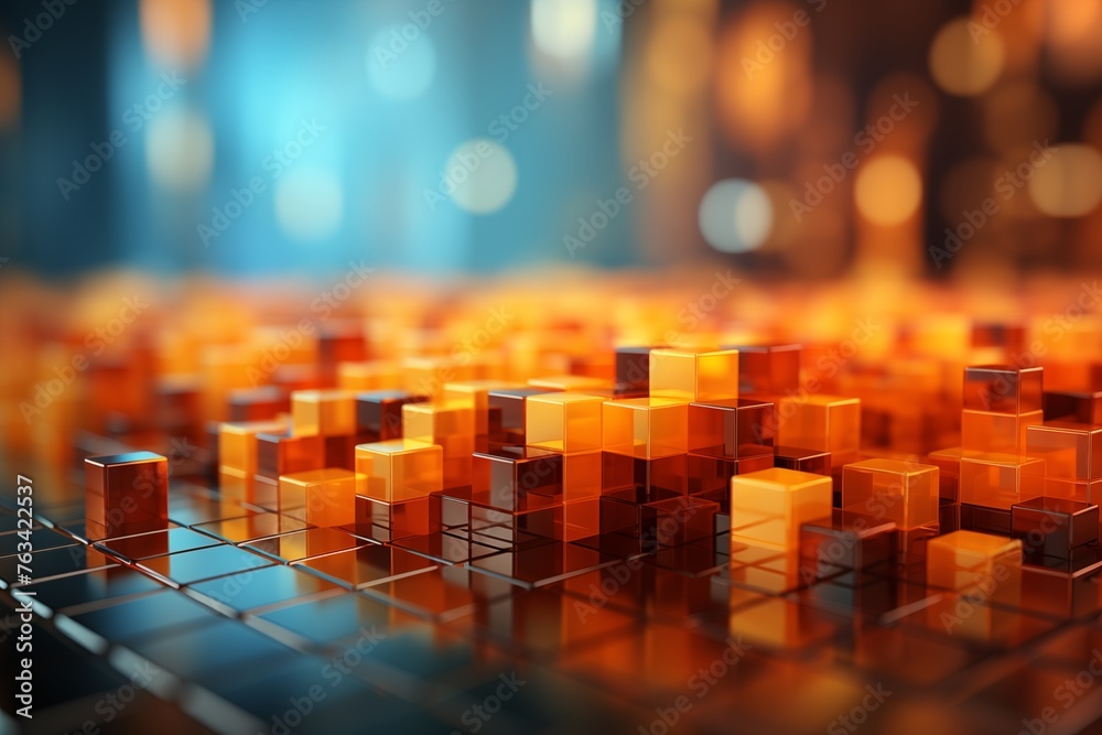 Fototapeta premium abstract background of coding software for finance technology