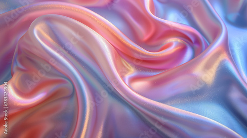 Wallpaper Mural Iridescent fabric background. Shiny mother of pearl fabric, bright multi-colored fabric, pastel colorful spectrum liquid flow backgrounds. Torontodigital.ca