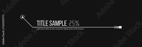 Set of Сallouts titles. Hud callout titles. Callout bar labels, window templates with information. Vector elements.