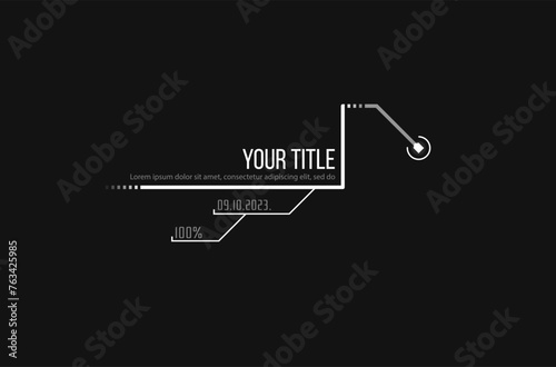 Set of Сallouts titles. Hud callout titles. Callout bar labels, window templates with information. Vector elements.