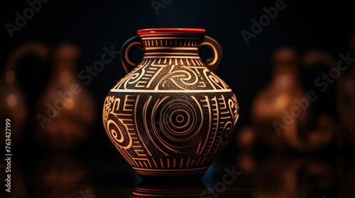 Ancient Greek textiles and fabric patterns beautifully crafted on amphora