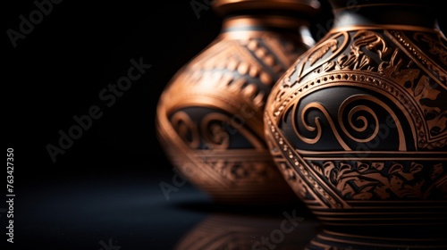 Celebrates ancient Greek pottery artistry and craftsmanship on amphora