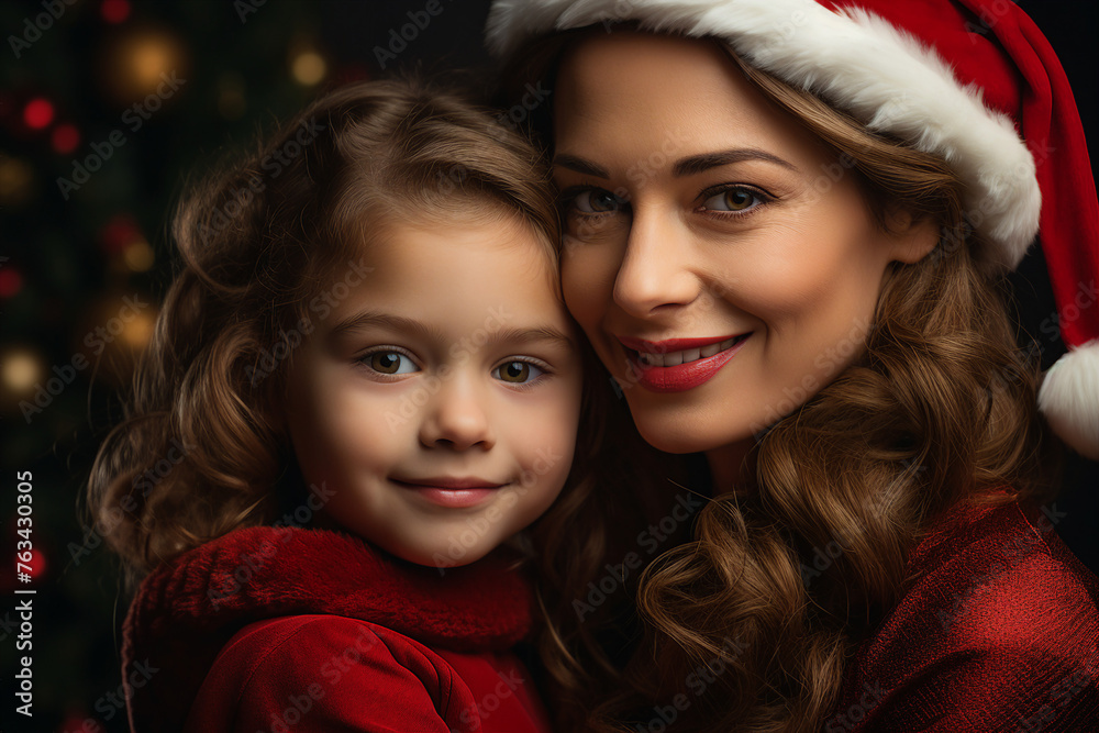 AI generated photo picture of happy family together on winter vacation snowy weather outdoors AI generated photo picture of happy family together on winter vacation snowy weather outdoors