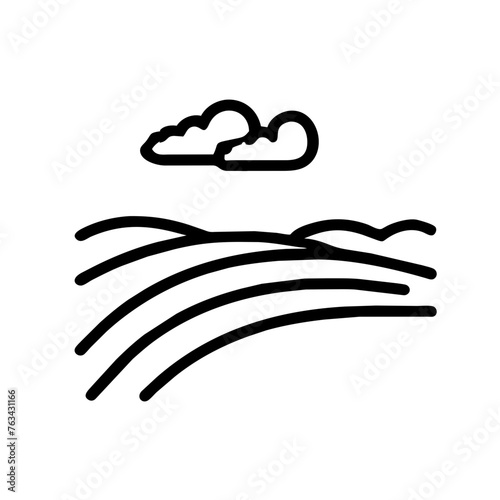 Landschaft mit Wolken 