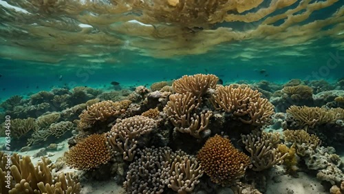 Wallpaper Mural coral reef in the sea Torontodigital.ca