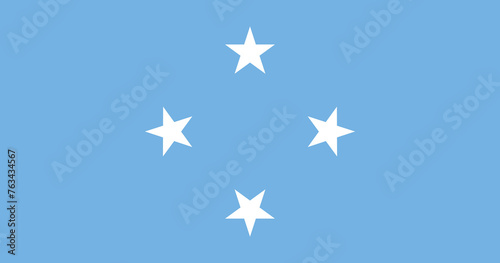 Flag of the Federated States of Micronesia photo