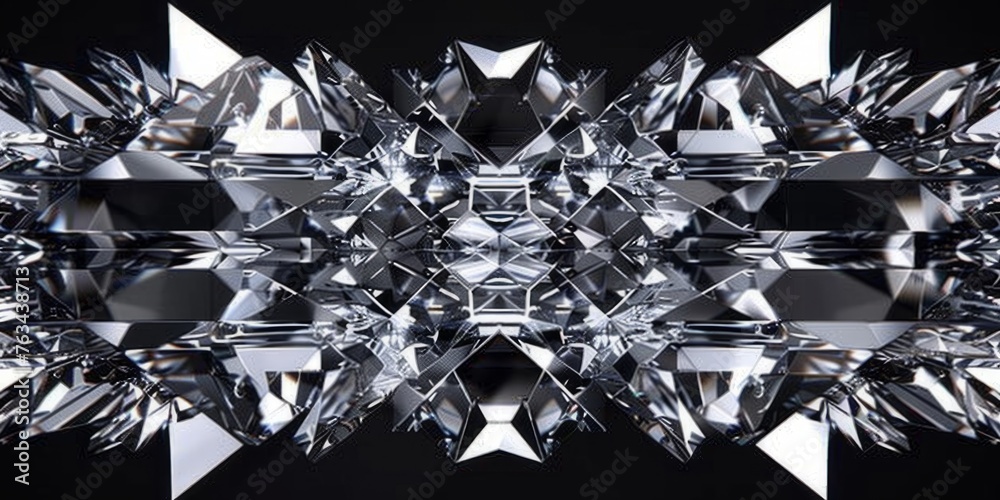 A series of glass rectangular diamonds overlapping in the style of a dynamic motion graphic, with each diamond being transparent and reflecting light on its surface Generative AI