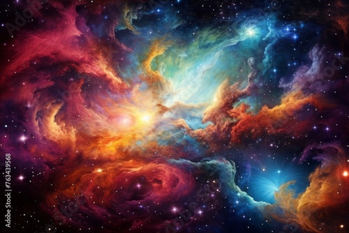 The universe's resplendent colors