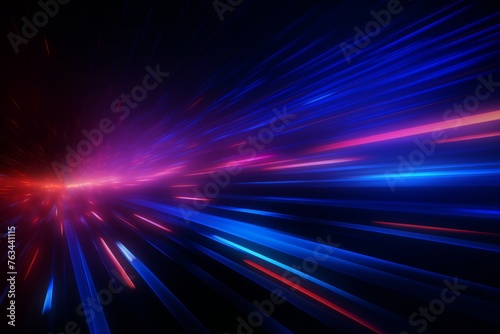 Abstract technology background with glowing lines. Digital vibrant wave background