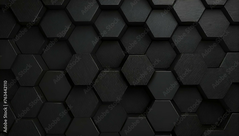 black and white hexagon background honeycomb, texture, wallpaper, vector,  - obrazy, fototapety, plakaty 
