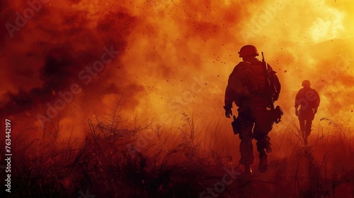Soldier on the battlefield © Robin