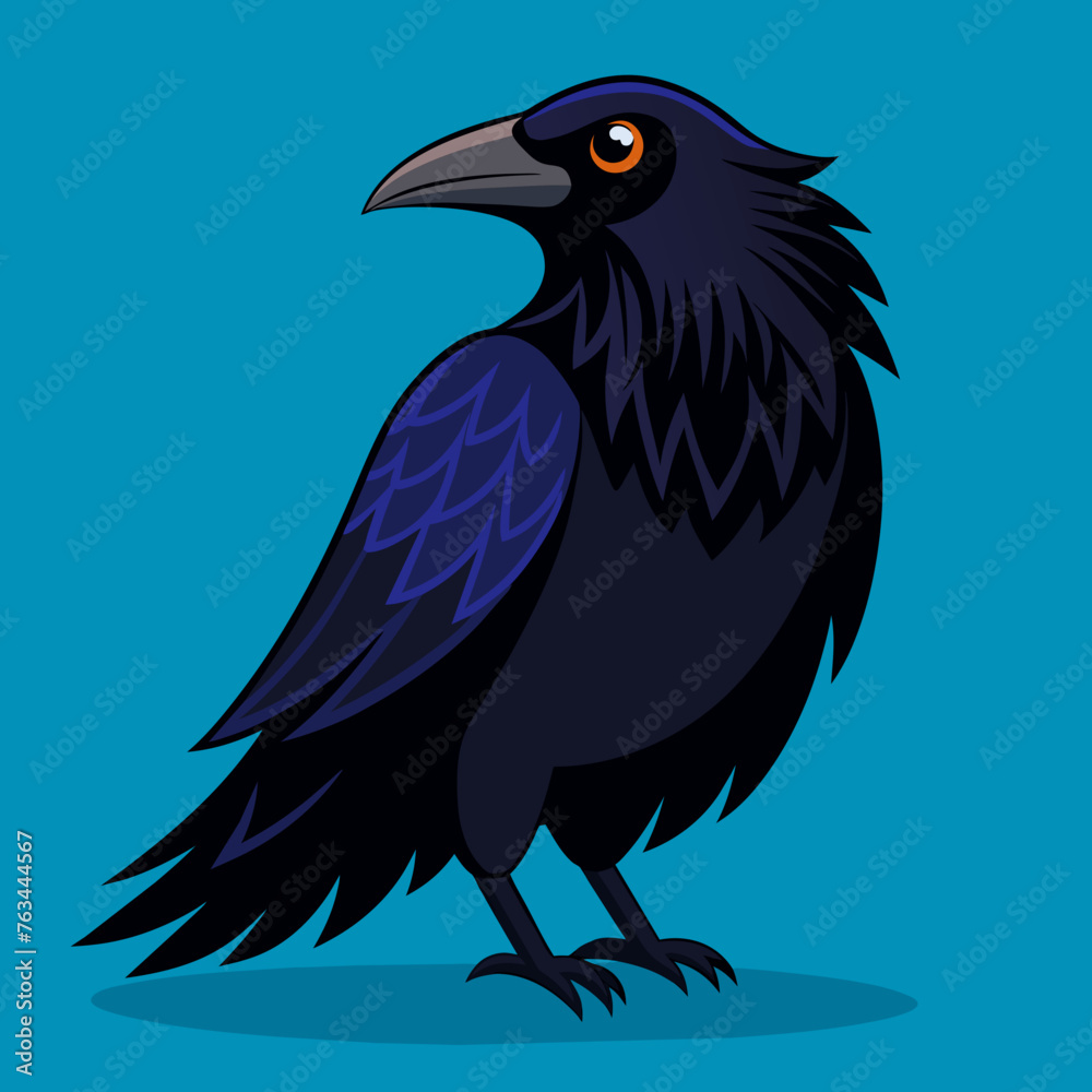 Fototapeta premium raven vector illustration