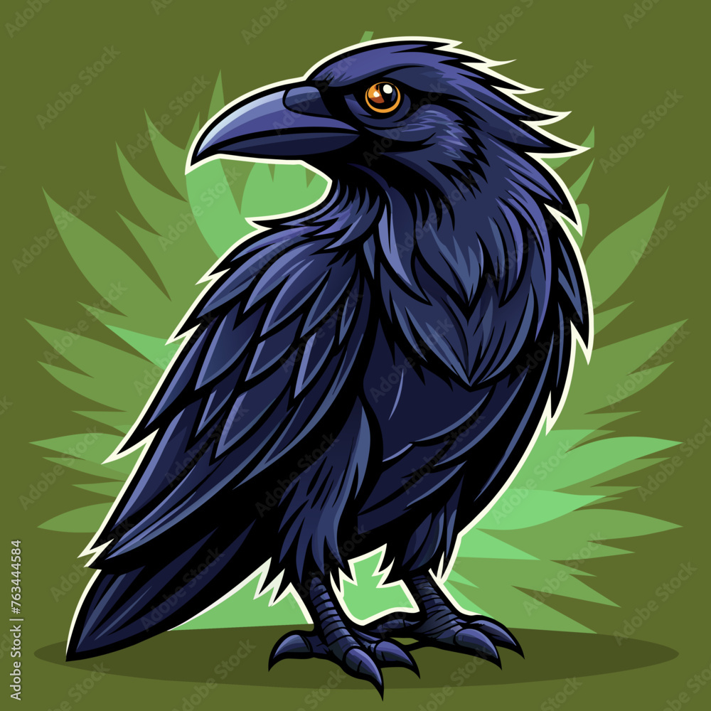 Fototapeta premium raven vector illustration
