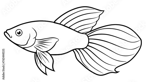 Bette Fish Vector Illustration Dive into Stunning Aquatic Artistry