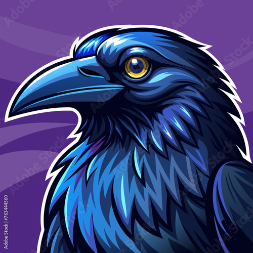 raven vector illustration