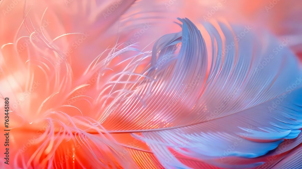 Abstract Colorful Feather Close-up Abstract Colorful Feather Close-up