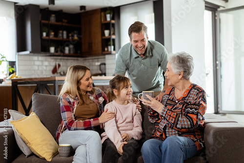 Joyous Family Celebrating G...