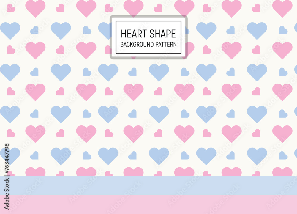 Heart shape pastels vector background