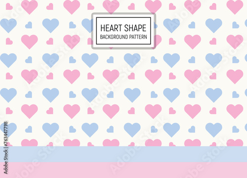 Heart shape pastels vector background