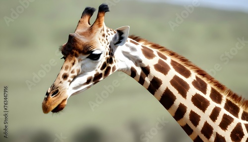 A Giraffe With Its Neck Curved In A Gentle Arc Upscaled 4