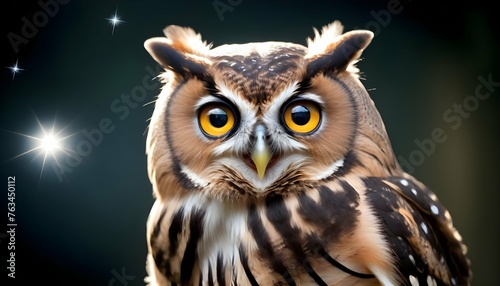 A Playful Owl With A Twinkle In Its Eye Upscaled