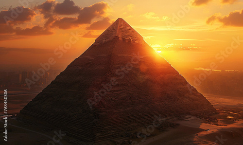 Pyramid in Sunrise