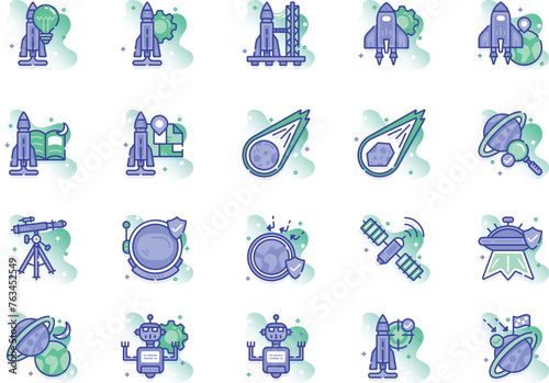 Space and Astronomy icons sets