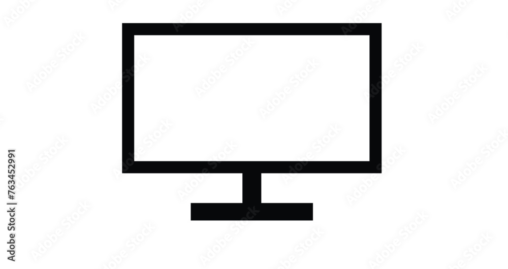 smart monitor isolated on white background smart monitor isolated on white background