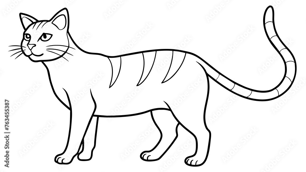 Captivating Cat Vector Illustration for Your Designs