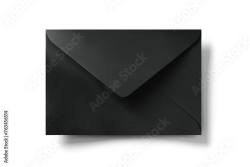 black envelope with black paper