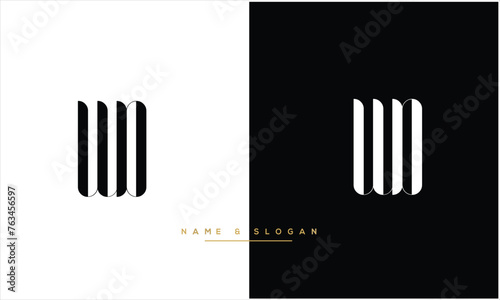 WD, DW, W, D, Abstract letters Logo monogram