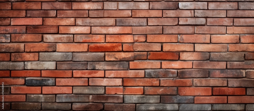 Obraz premium Brick wall with red pattern