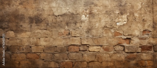 A Brick Wall Close-Up with a Fire Hydrant in the Corner