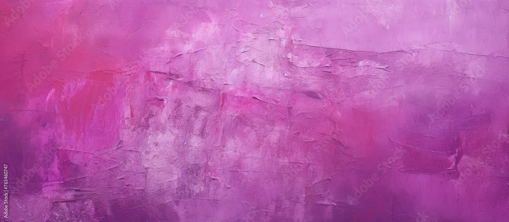 Abstract painting in purples and pinks with white border